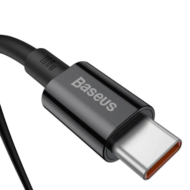 Cablu Alimentare si Date Baseus Superior Fast Charging USB Type-C la USB Type-C 100W 1m Negru