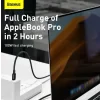 Cablu Alimentare si Date Baseus Superior Fast Charging USB Type-C la USB Type-C 100W 2m Alb