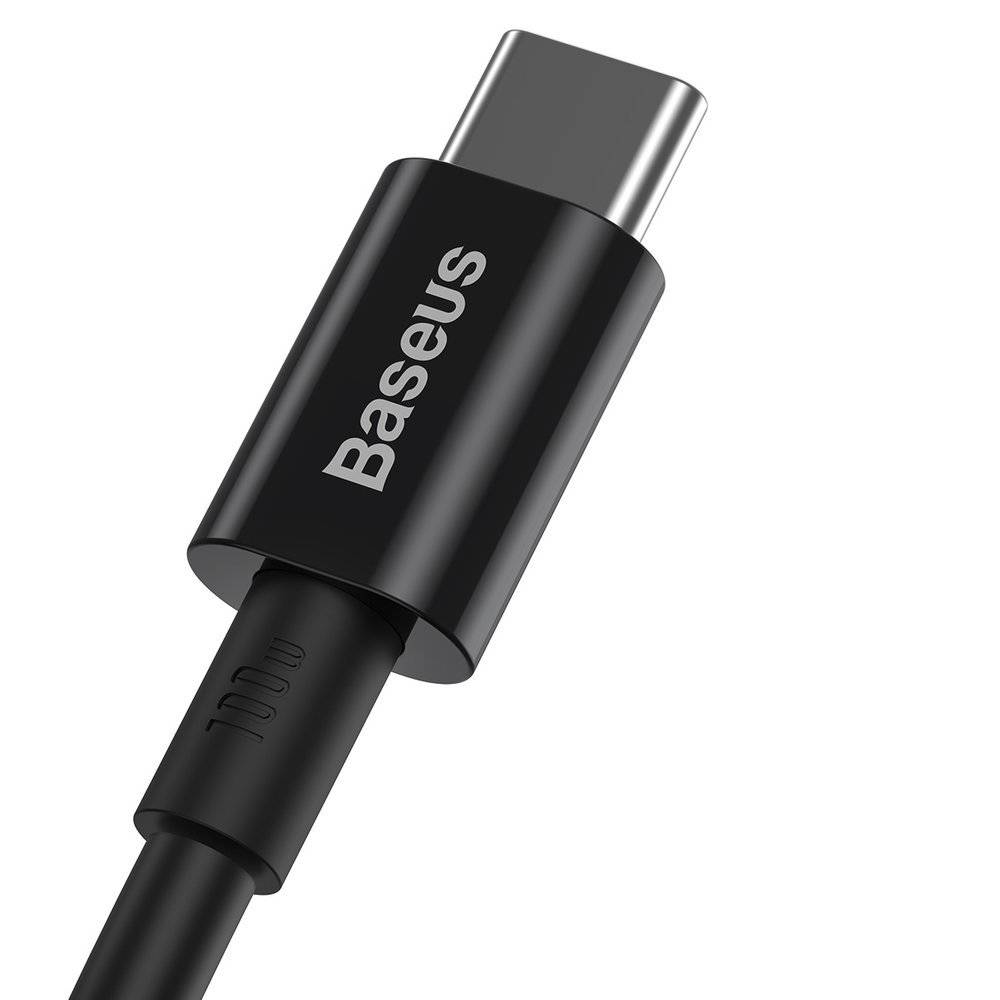 Cablu Alimentare si Date Baseus Superior Fast Charging USB Type-C la USB Type-C 100W 2m Negru thumb