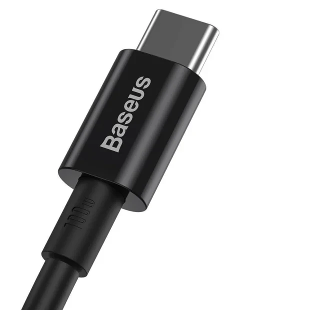 Cablu Alimentare si Date Baseus Superior Fast Charging USB Type-C la USB Type-C 100W 2m Negru