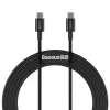 Cablu Alimentare si Date Baseus Superior Fast Charging USB Type-C la USB Type-C 100W 2m Negru