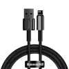 Cablu Alimentare si Date Baseus Tungsten Gold Fast Charging USB la Lightning Iphone 2.4A braided 1m Negru