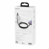 Cablu Alimentare si Date Baseus Tungsten Gold Fast Charging USB Type-C la Lightning Iphone 20W braided 1m Negru