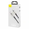 Cablu Alimentare si Date Baseus Water Drop-shaped Lamp Fast Charging USB la USB Type-C 66W braided LED 1m Negru