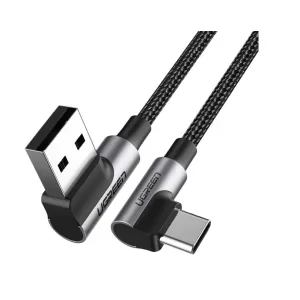 Cablu alimentare si date Ugreen US176 fast charging USB la USB Type-C 2m negru
