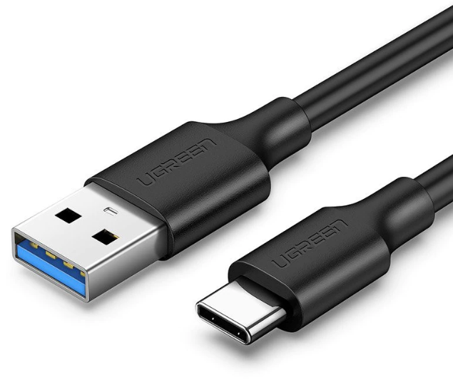 Cablu alimentare si date Ugreen US184 fast charging USB 3.0 la USB Type-C 1.5m negru thumb