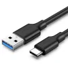 Cablu alimentare si date Ugreen US184 fast charging USB 3.0 la USB Type-C 1m negru