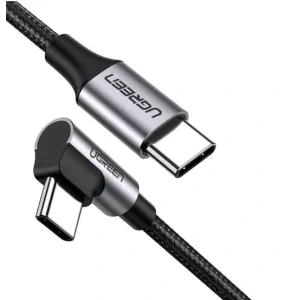 Cablu alimentare si date Ugreen US255 fast charging USB Type-C la USB Type-C 1m gri