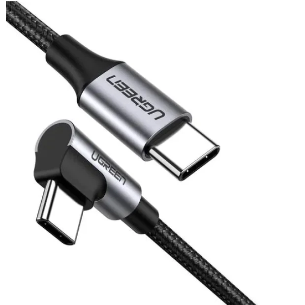 Cablu alimentare si date Ugreen US255 fast charging USB Type-C la USB Type-C 2m gri