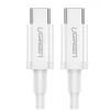 Cablu alimentare si date Ugreen US264 fast charging USB Type-C la USB Type-C 1m alb