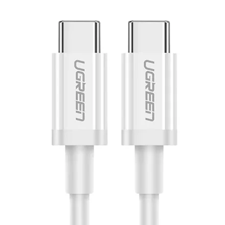 Cablu alimentare si date Ugreen US264 fast charging USB Type-C la USB Type-C 2m alb