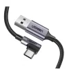 Cablu alimentare si date Ugreen US284 fast charging USB la USB Type-C 1m negru