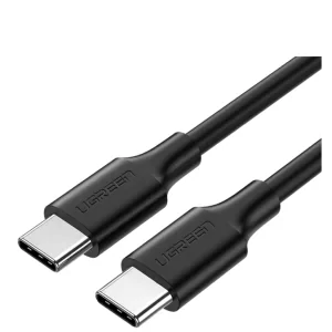 Cablu alimentare si date Ugreen US286 fast charging USB Type-C la USB Type-C 0.5m negru