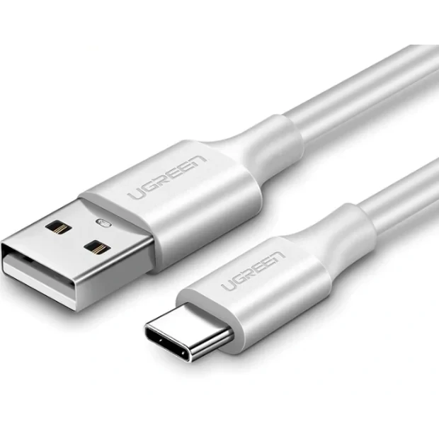 Cablu alimentare si date Ugreen US287 fast charging USB la USB Type-C 2m alb