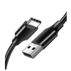 Cablu alimentare si date Ugreen US287 fast charging USB la USB Type-C 3m negru