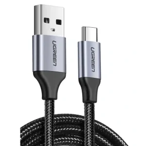 Cablu alimentare si date Ugreen US288 fast charging USB 2.0 la USB Type-C 0.25m negru