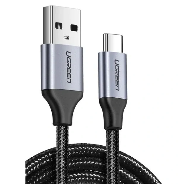 Cablu alimentare si date Ugreen US288 fast charging USB 2.0 la USB Type-C 0.25m negru