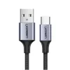 Cablu alimentare si date Ugreen US288 fast charging USB la USB Type-C 1m negru