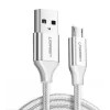 Cablu alimentare si date Ugreen US290 fast charging USB la Micro-USB 1.5m alb