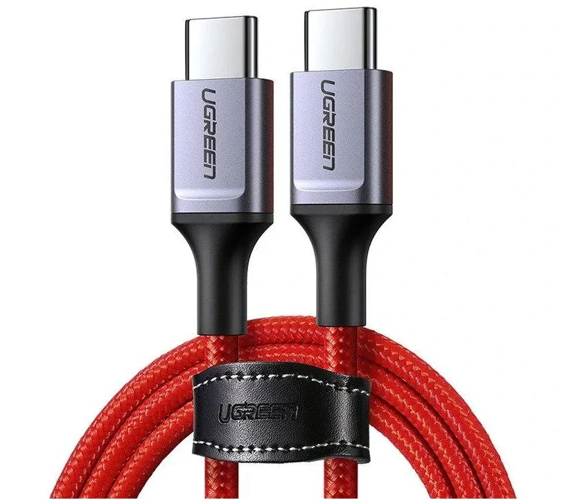 Cablu alimentare si date Ugreen US294 fast charging USB Type-C la USB Type-C 1m rosu