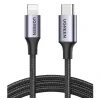 Cablu alimentare si date Ugreen US304 fast charging USB Type-C (T) la Lightning (T) 2m negru