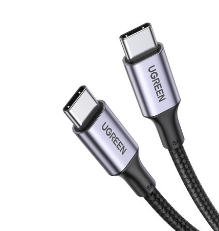 Cablu alimentare si date Ugreen US316 fast charging USB Type-C la USB Type-C 2m negru thumb