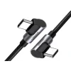 Cablu alimentare si date Ugreen US323 fast charging USB Type-C la USB Type-C 1m negru