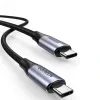 Cablu alimentare si date Ugreen US355 fast charging USB Type-C la USB Type-C 1m negru