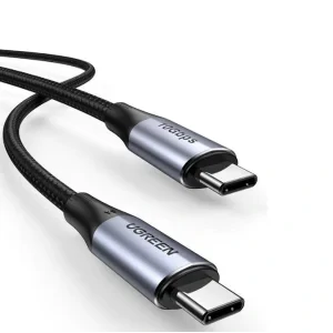 Cablu alimentare si date Ugreen US355 fast charging USB Type-C la USB Type-C 1m negru