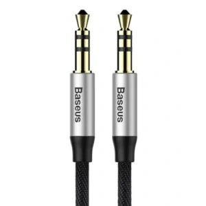 Cablu Audio Baseus Yiven 1 x Jack 3.5mm (T) la 1 x Jack 3.5mm (T) lungime cablu 1m Gri/Negru