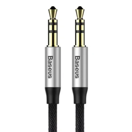 Cablu Audio Baseus Yiven 1 x Jack 3.5mm (T) la 1 x Jack 3.5mm (T) lungime cablu 1m Gri/Negru