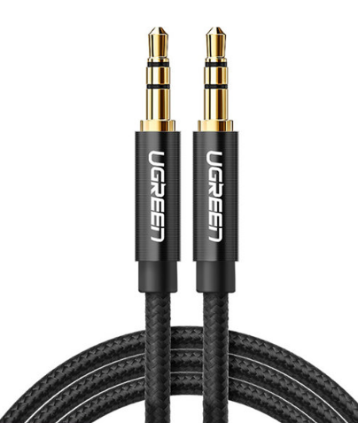 Cablu audio Ugreen AV112 stereo 3.5 mm jack (T) la 3.5 mm jack (T) 2m negru thumb