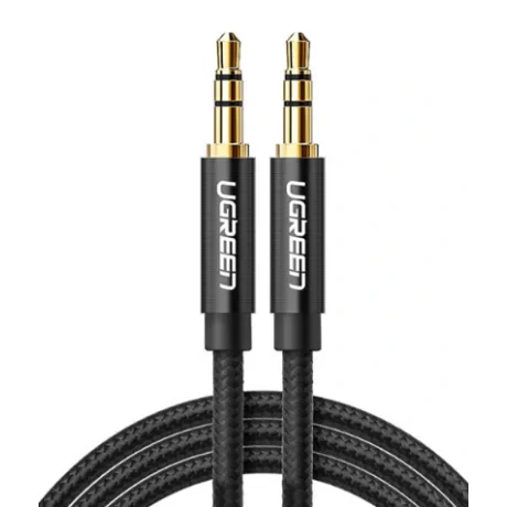 Cablu audio Ugreen AV112 stereo 3.5 mm jack (T) la 3.5 mm jack (T) 2m negru