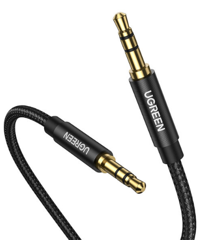 Cablu audio Ugreen AV112 stereo 3.5 mm jack (T) la 3.5 mm jack (T) 2m negru thumb