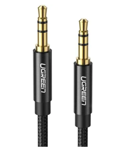 Cablu audio Ugreen AV112 stereo 3.5 mm jack T/T 1m negru thumb