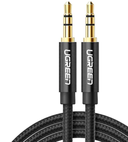 Cablu audio Ugreen AV112 stereo 3.5 mm jack T/T 1m negru thumb