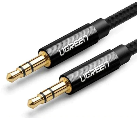 Cablu audio Ugreen AV112 stereo 3.5 mm jack T/T 1m negru thumb