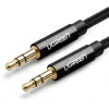 Cablu audio Ugreen AV112 stereo 3.5 mm jack T/T 1m negru