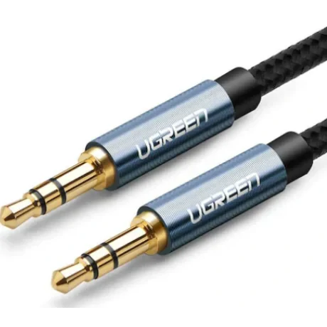 Cablu audio Ugreen AV112 stereo 3.5 mm jack T/T 1m albastru