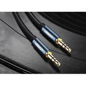 Cablu audio Ugreen AV112 stereo 3.5 mm jack T/T 1m albastru