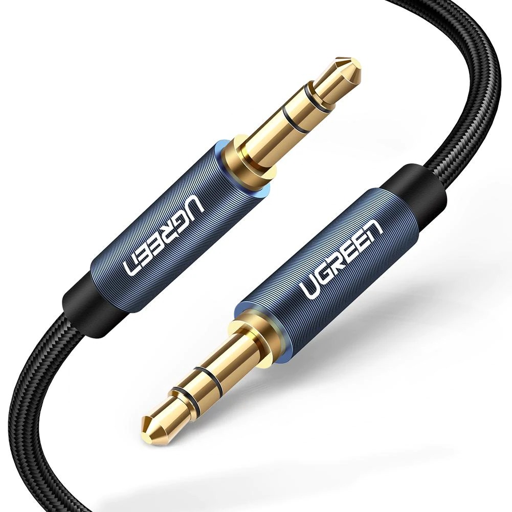 Cablu audio Ugreen AV112 stereo 3.5 mm jack T/T 2m albastru thumb