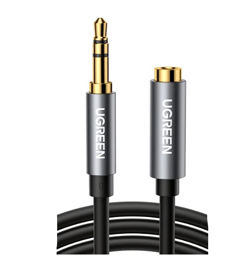 Cablu audio Ugreen AV118 stereo 3.5 mm jack (T) la 3.5 mm jack (M) 2m negru thumb