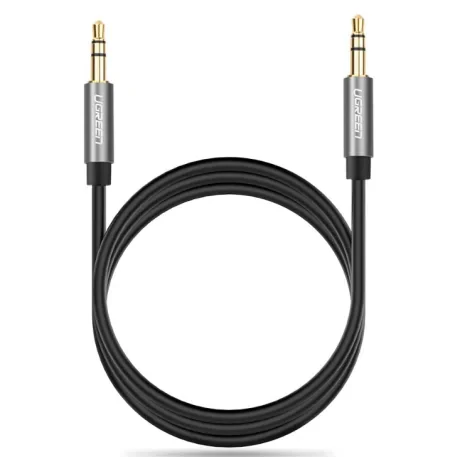 Cablu audio Ugreen AV119 stereo 3.5 mm jack (T) la 3.5 mm jack (T) 2m negru