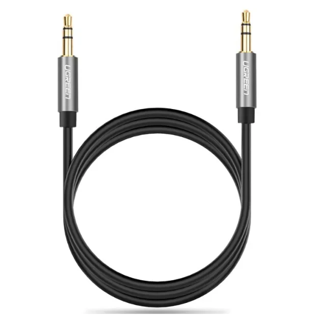 Cablu audio Ugreen AV119 stereo 3.5 mm jack (T) la 3.5 mm jack (T) 2m negru