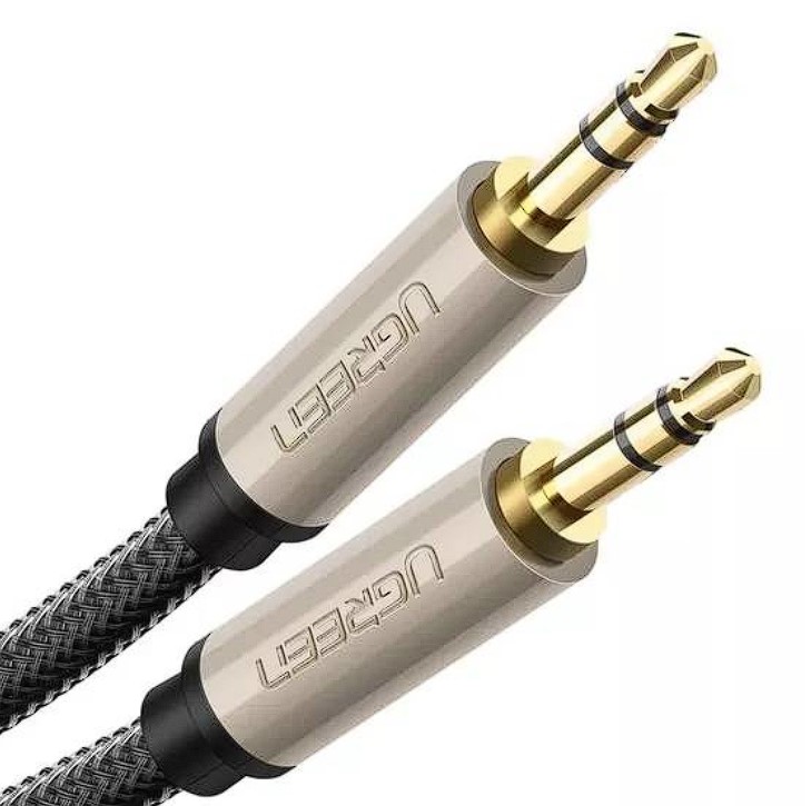 Cablu audio Ugreen AV125 stereo 3.5 mm jack (T) la 3.5 mm jack (T) 2m gri thumb