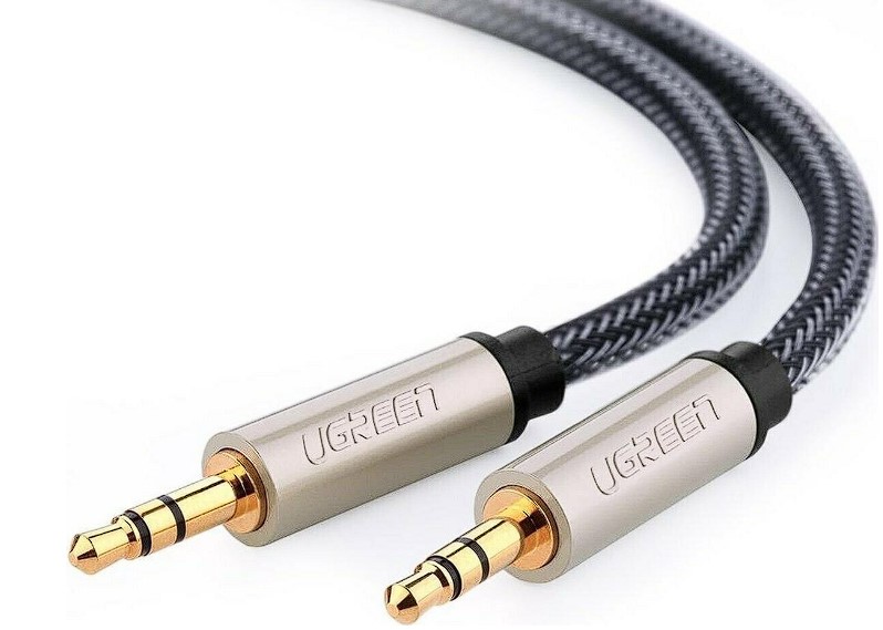 Cablu audio Ugreen AV125 stereo 3.5 mm jack (T) la 3.5 mm jack (T) 2m gri thumb