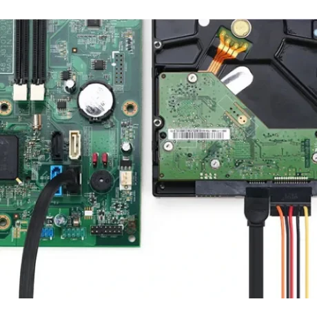 Cablu de date Ugreen US217 SATA 3(T) la SATA 3(T) 0.5m negru