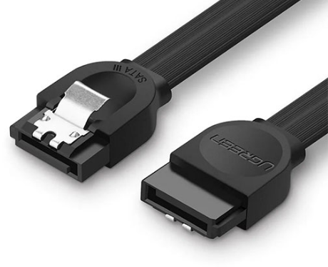 Cablu de date Ugreen US217 SATA 3(T) la SATA 3(T) 0.5m negru thumb