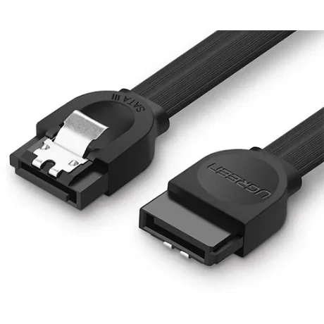 Cablu de date Ugreen US217 SATA 3(T) la SATA 3(T) 0.5m negru