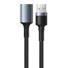 Cablu USB Baseus prelungitor USB3.0(T) la USB3.0(M) 2A brodat 1m Gri
